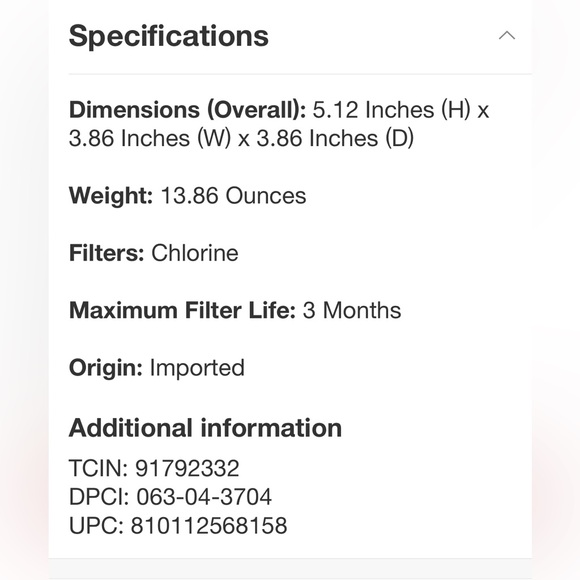 KITSCH NWT the shower filter replacements water filter & cartridge -chrome - Picture 7 of 8